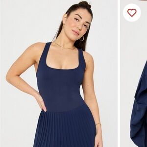 Fabletics Navy Pleated Tennis Dress